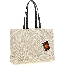 Beige Fabric Tote Bag