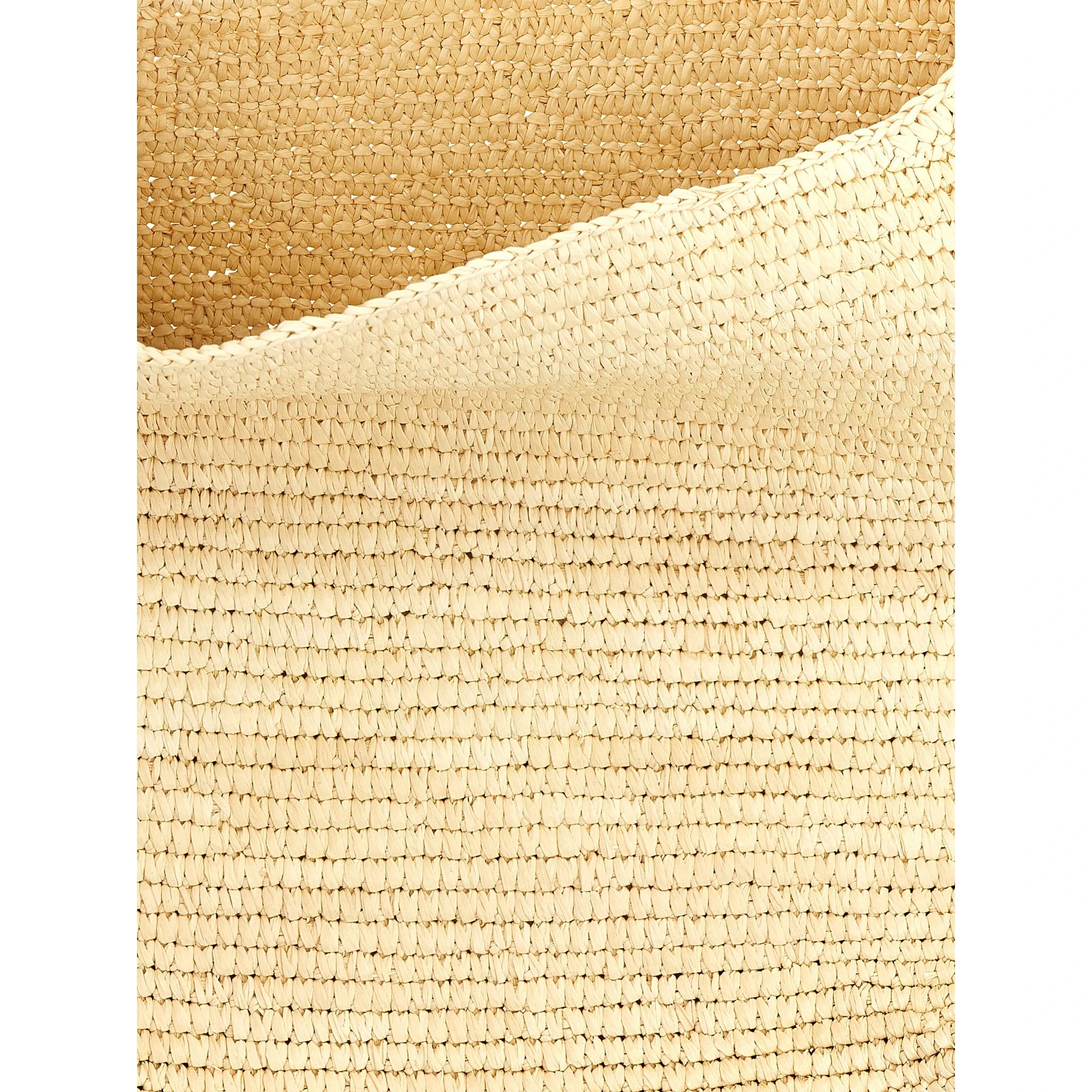 Brown Raffia Shoulder Bag