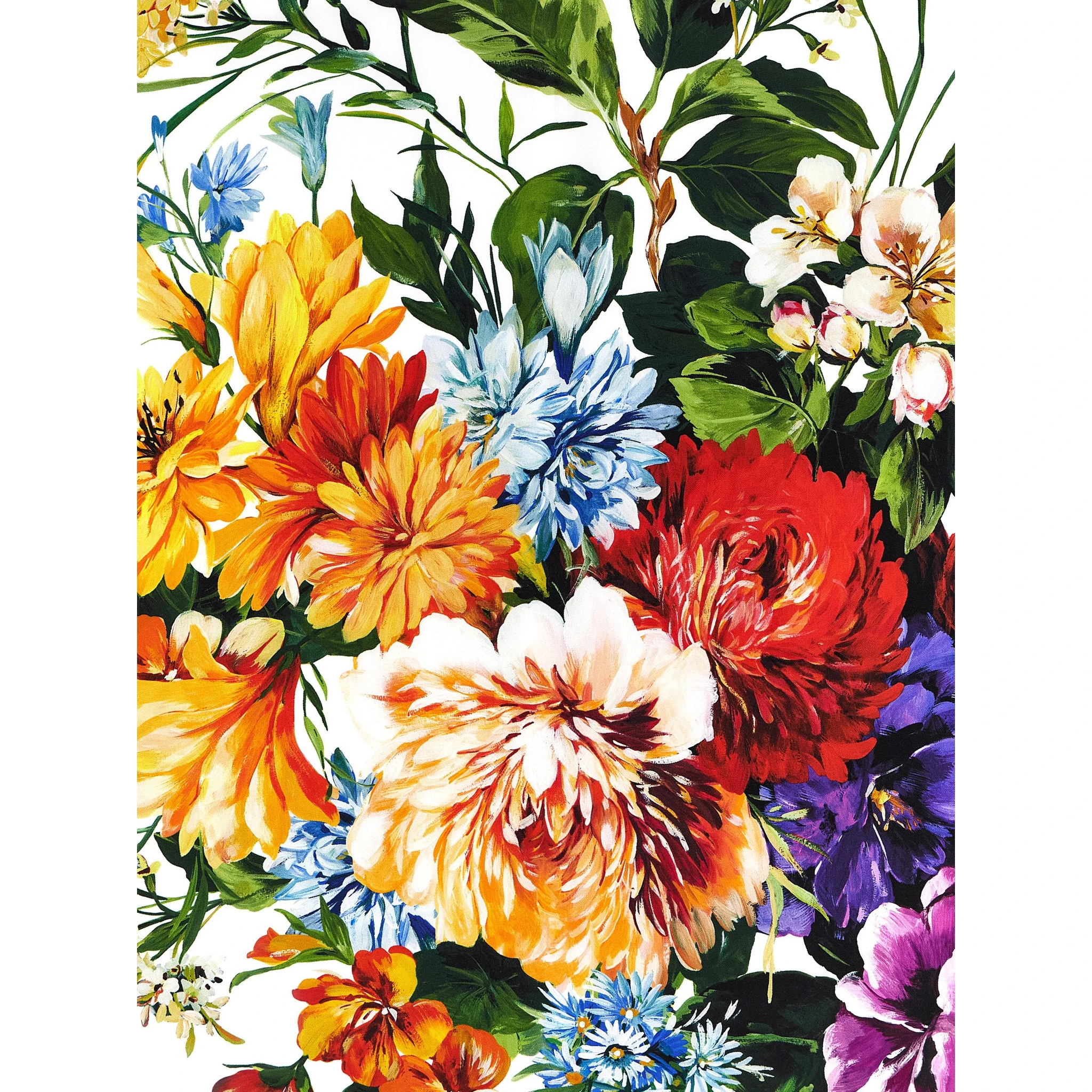 Multicolor Silk Foulard