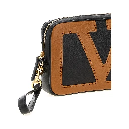 Multicolor Lamb Leather Clutch Bag