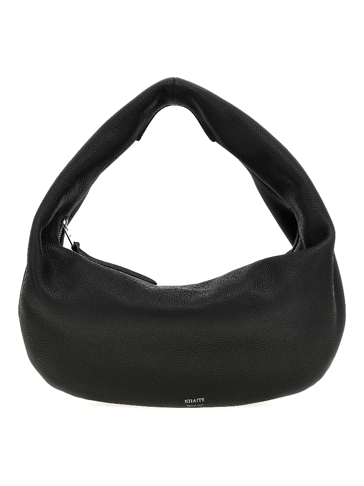 Black Calfskin Shoulder Bag