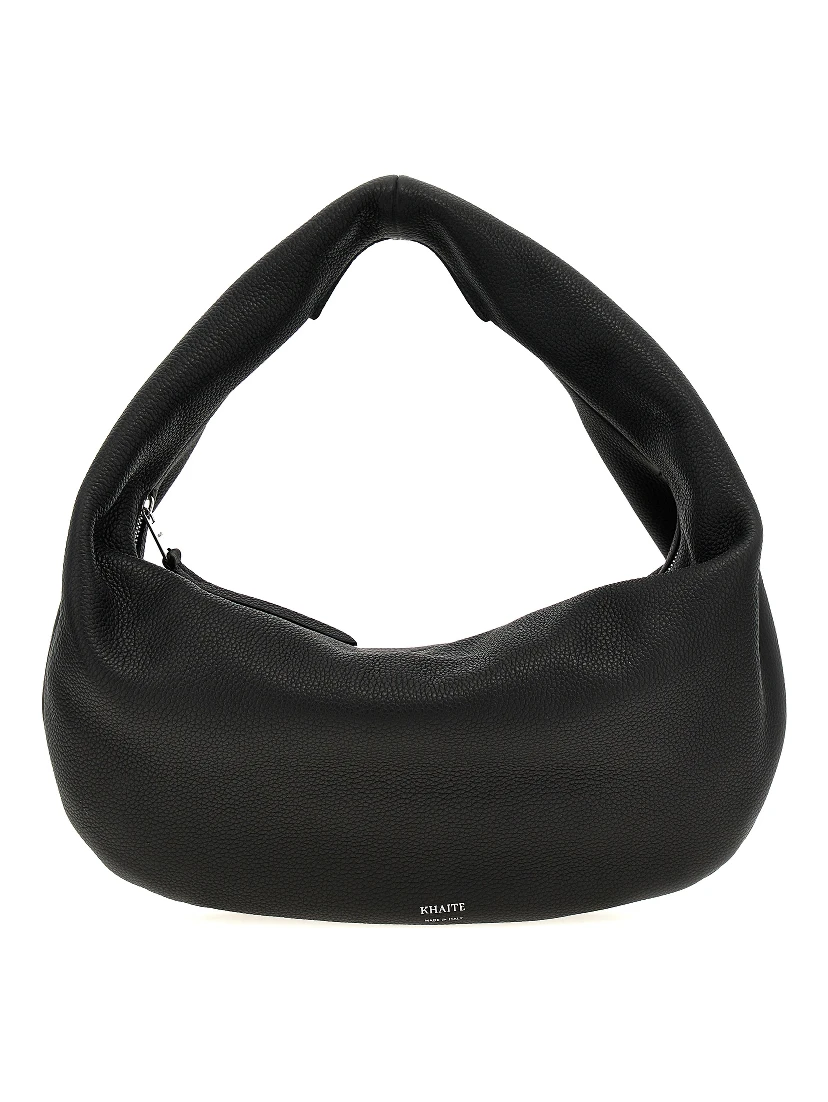 Black Calfskin Shoulder Bag