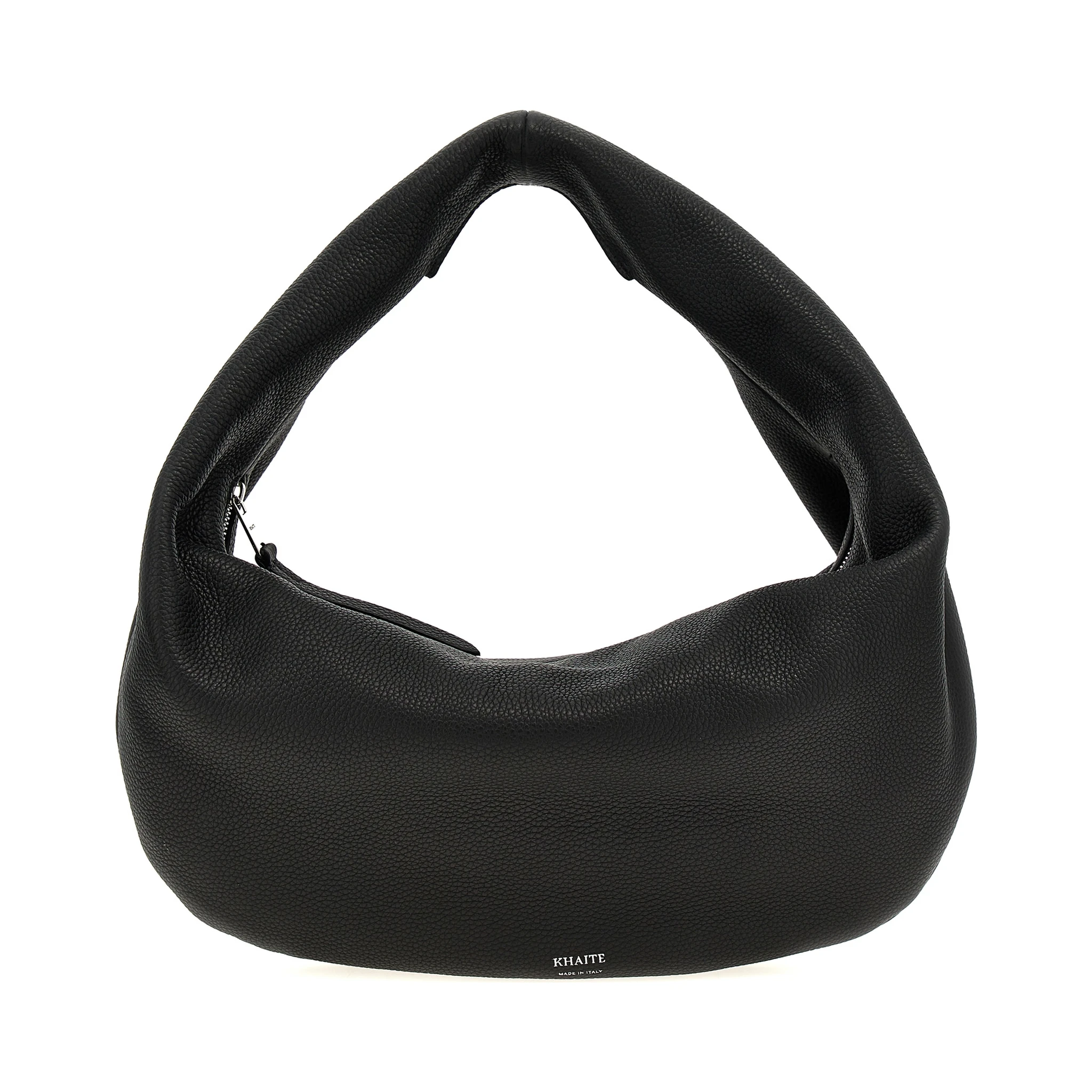 Black Calfskin Shoulder Bag