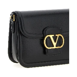 Black Calfskin Crossbody Bag