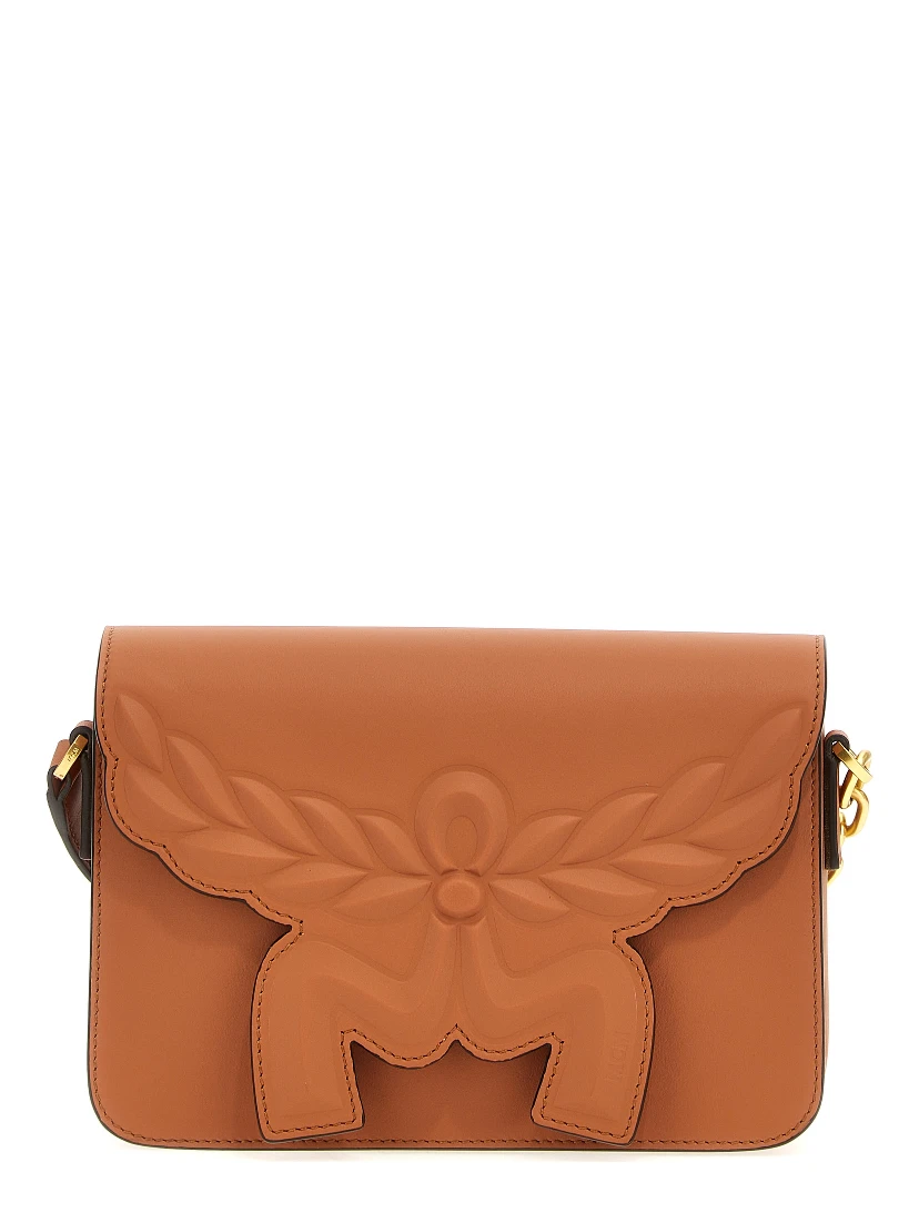 Brown Calfskin Crossbody Bag