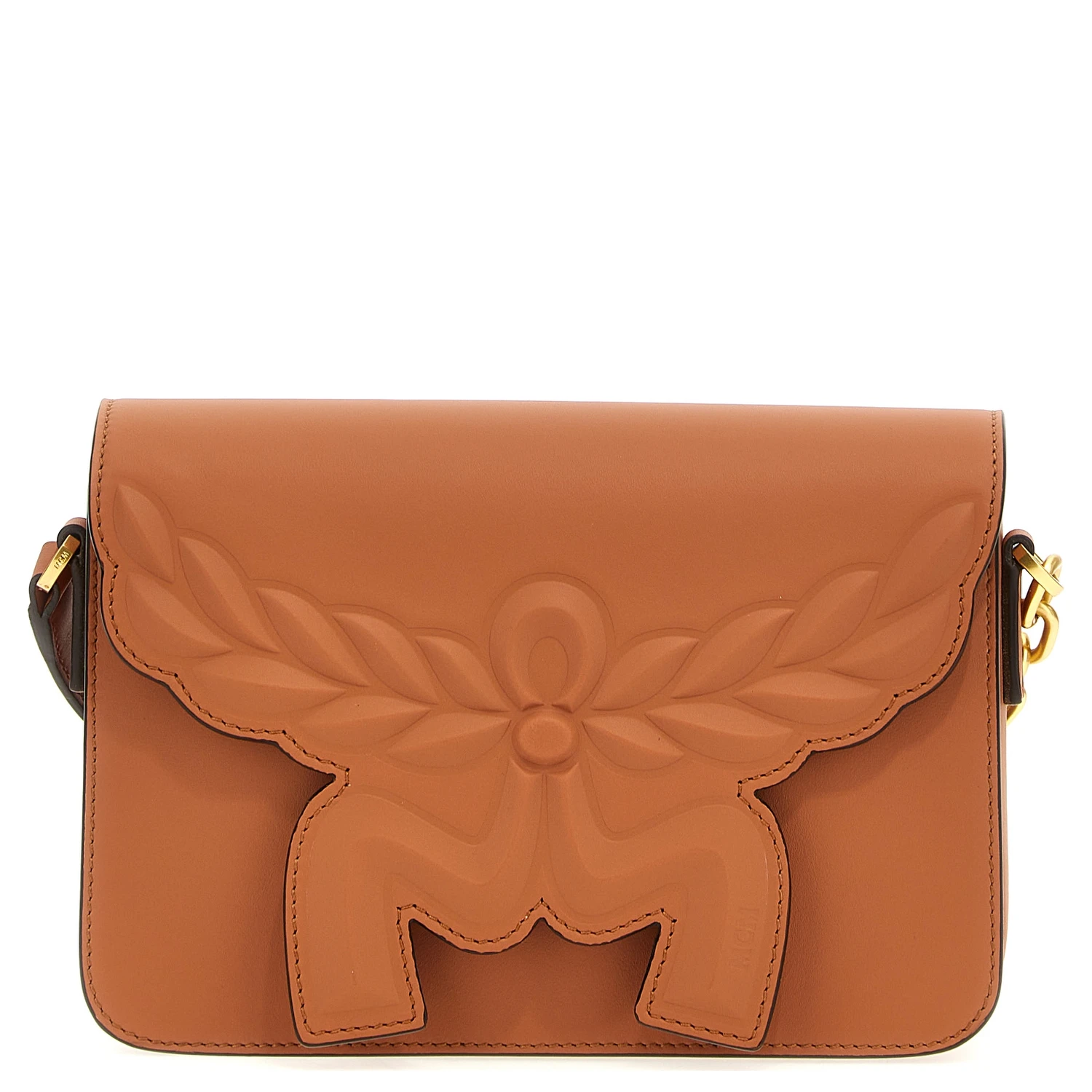 Brown Calfskin Crossbody Bag