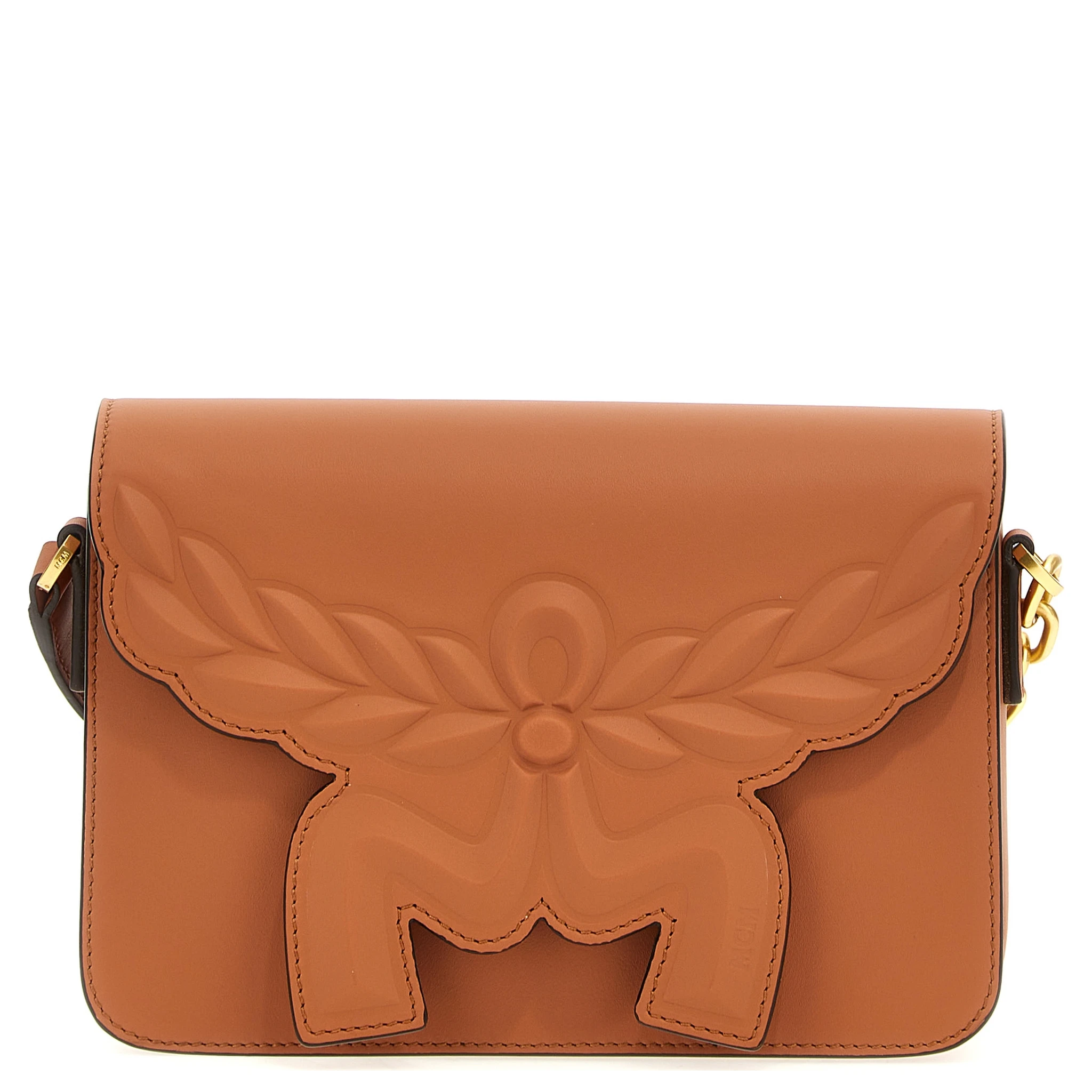 Brown Calfskin Crossbody Bag