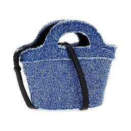 Blue Cotton Handbag