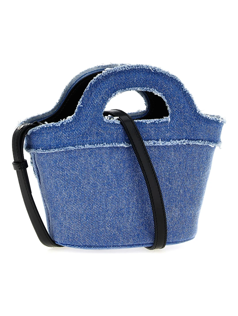 Blue Cotton Handbag