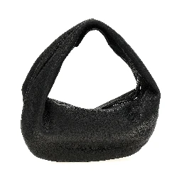 Black Calfskin Shoulder Bag