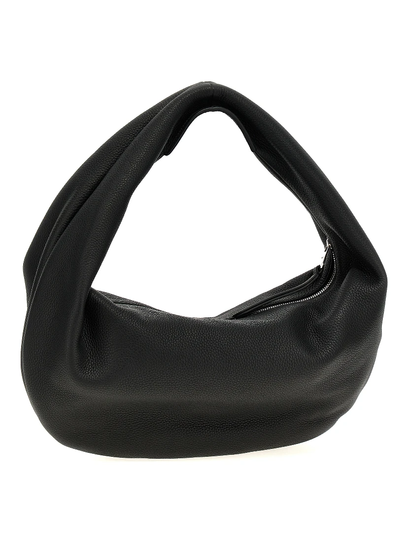 Black Calfskin Shoulder Bag