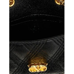 Black Lamb Leather Shoulder Bag