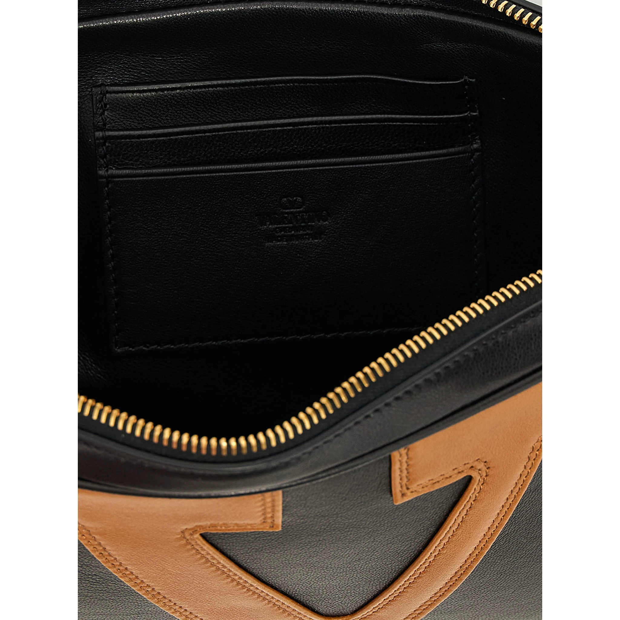 Multicolor Lamb Leather Clutch Bag