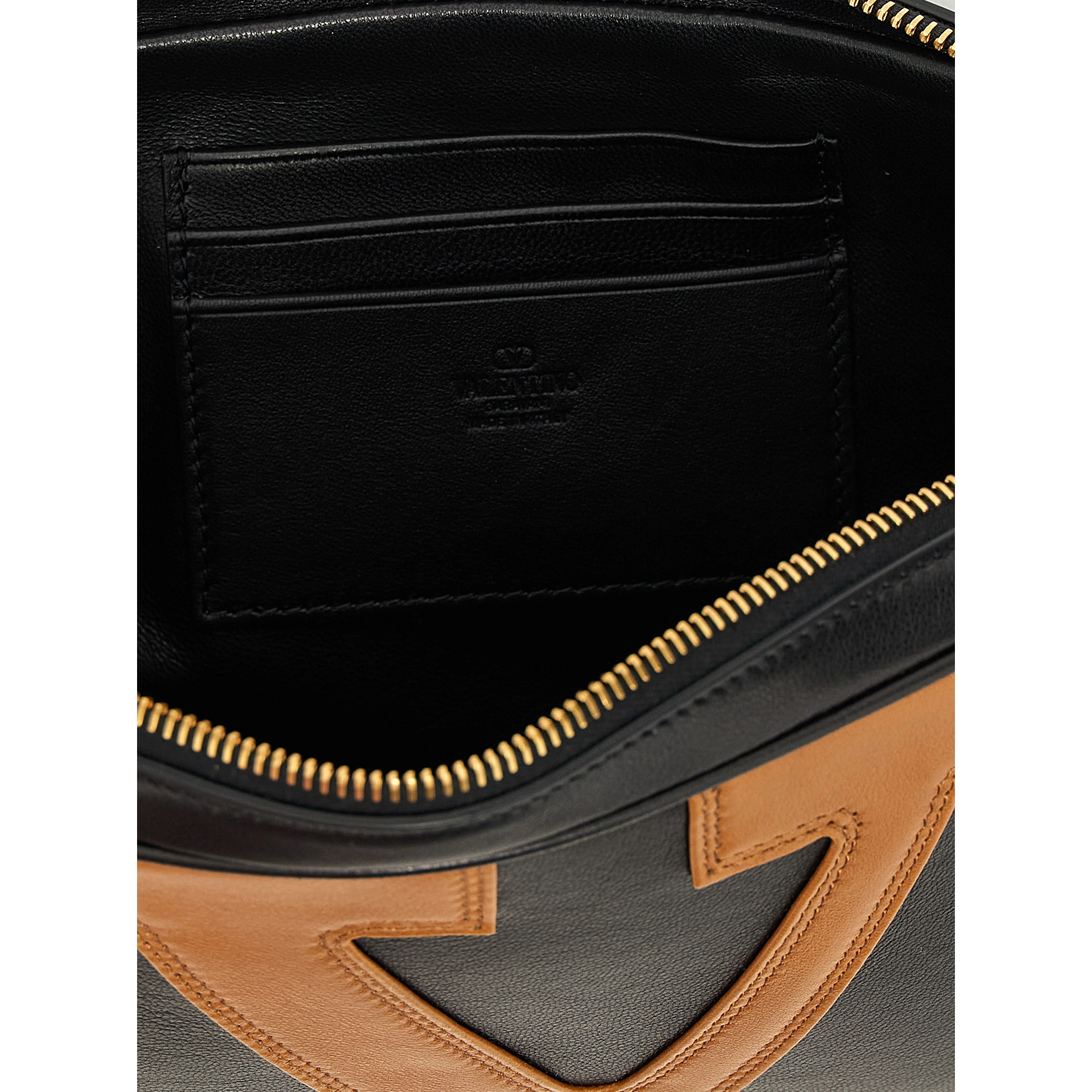 Multicolor Lamb Leather Clutch Bag