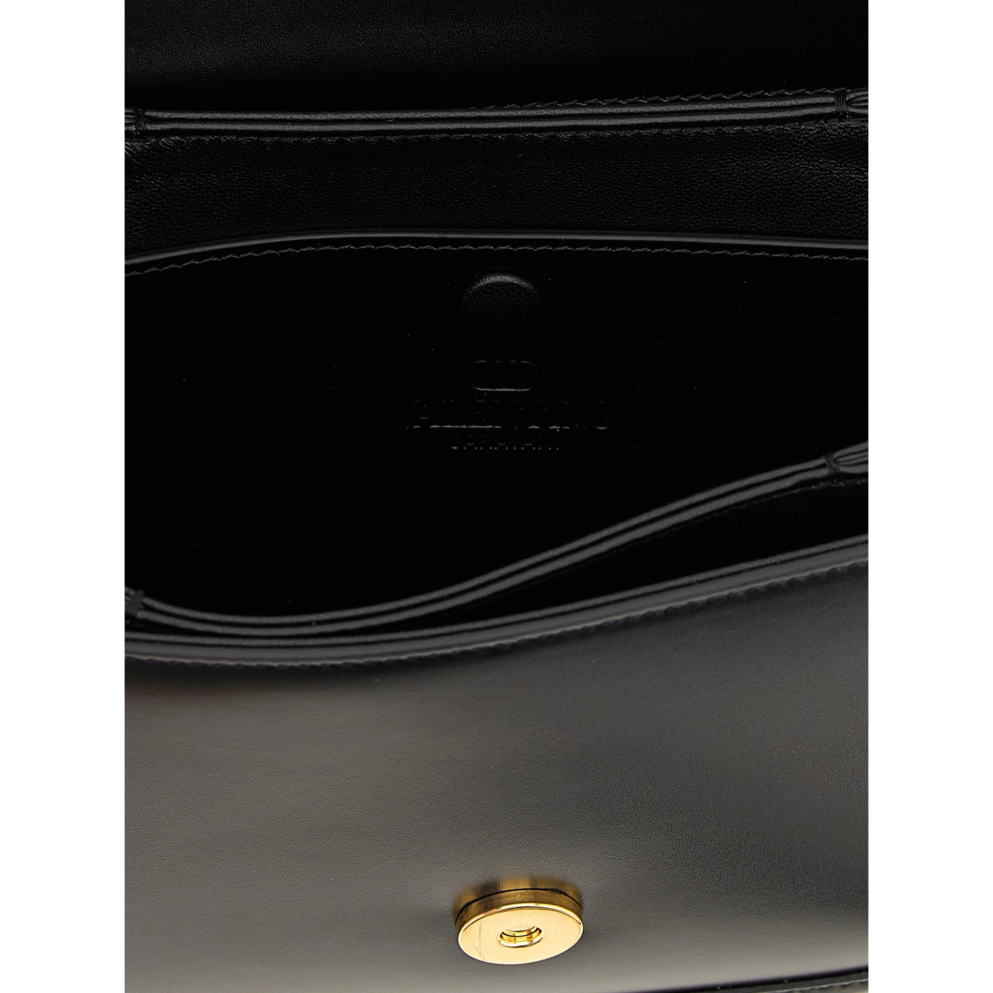 Black Calfskin Crossbody Bag