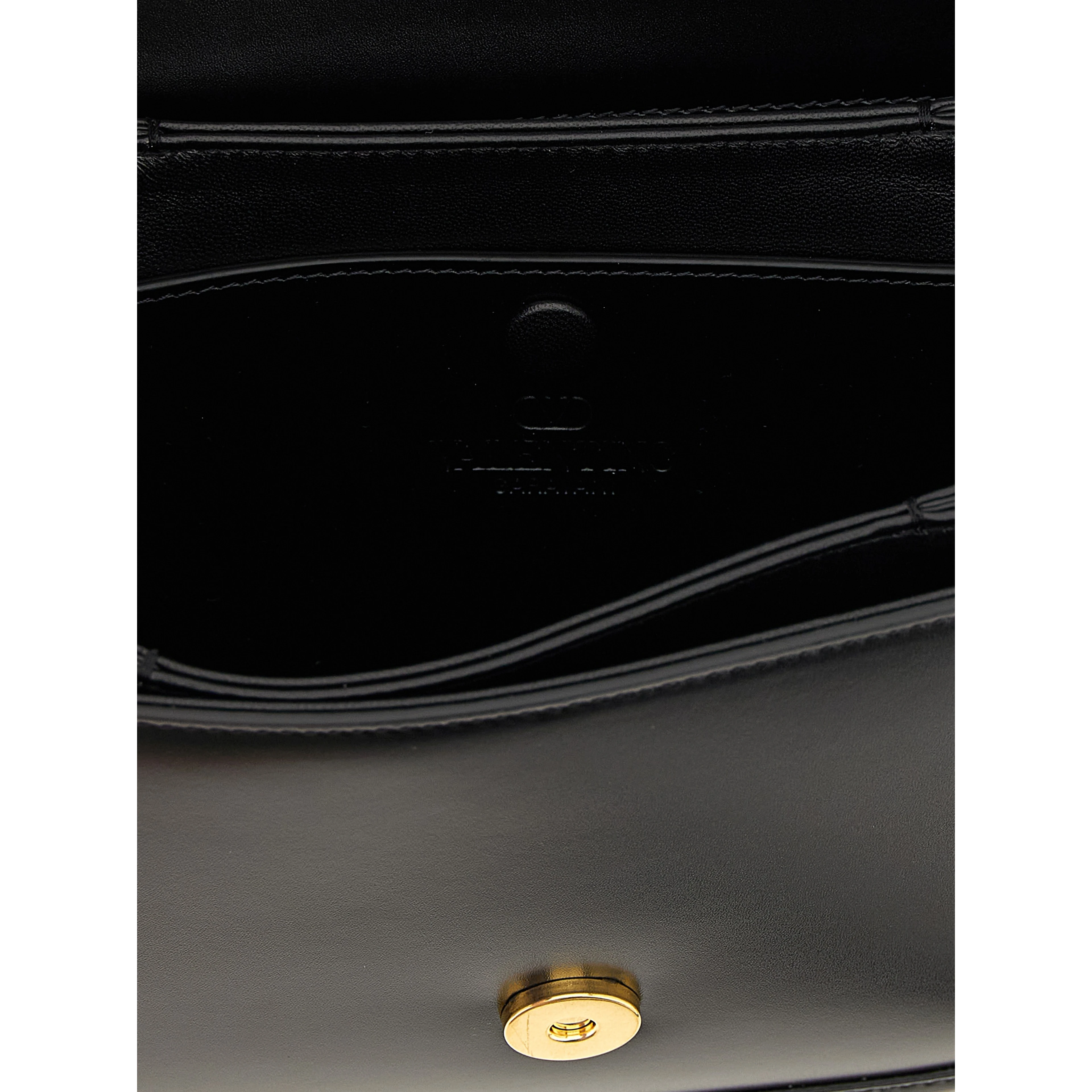 Black Calfskin Crossbody Bag