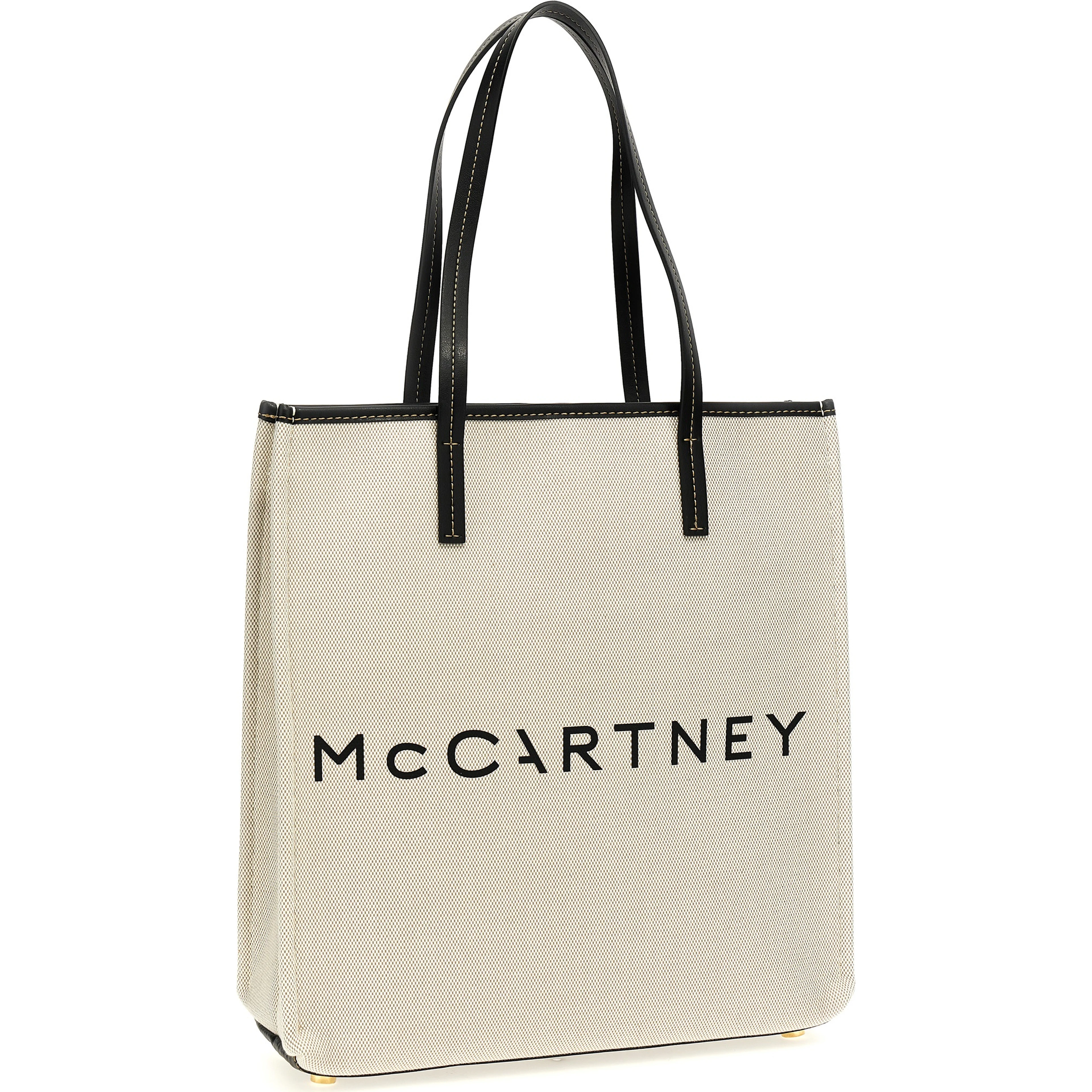 Beige Cotton Tote Bag
