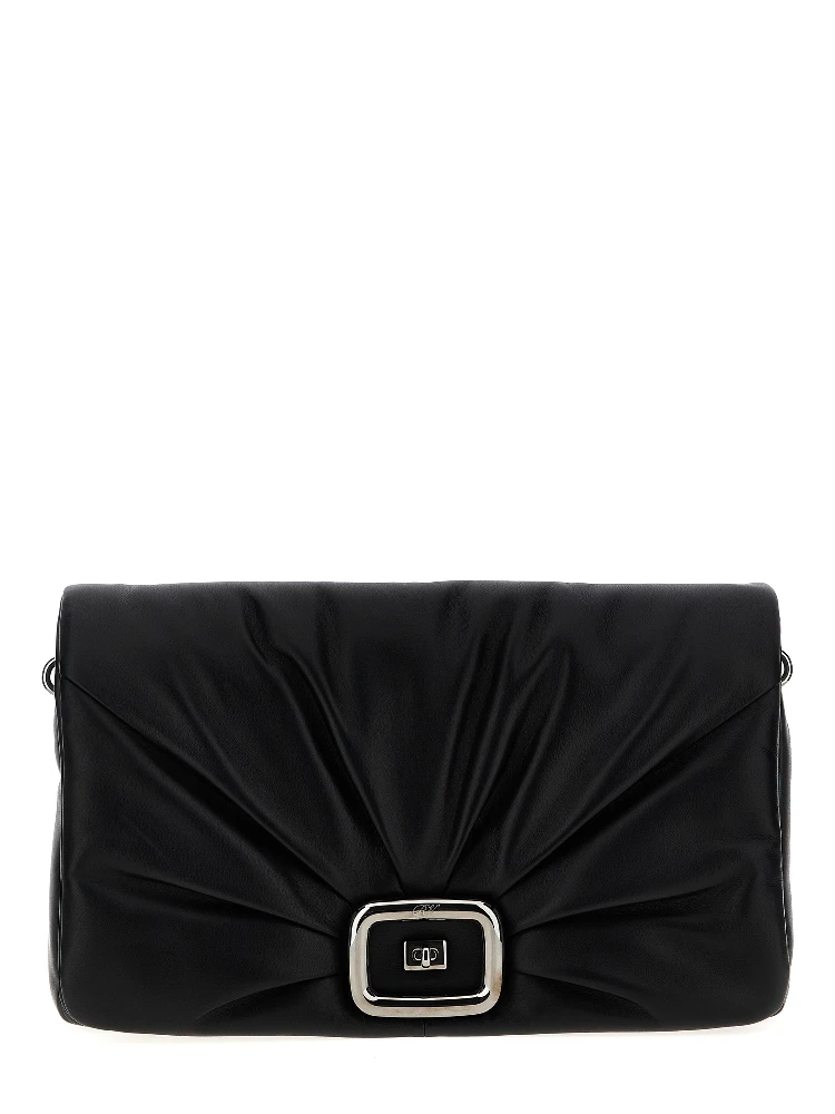 Black Leather Shoulder Bag