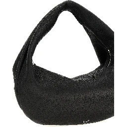 Black Calfskin Shoulder Bag