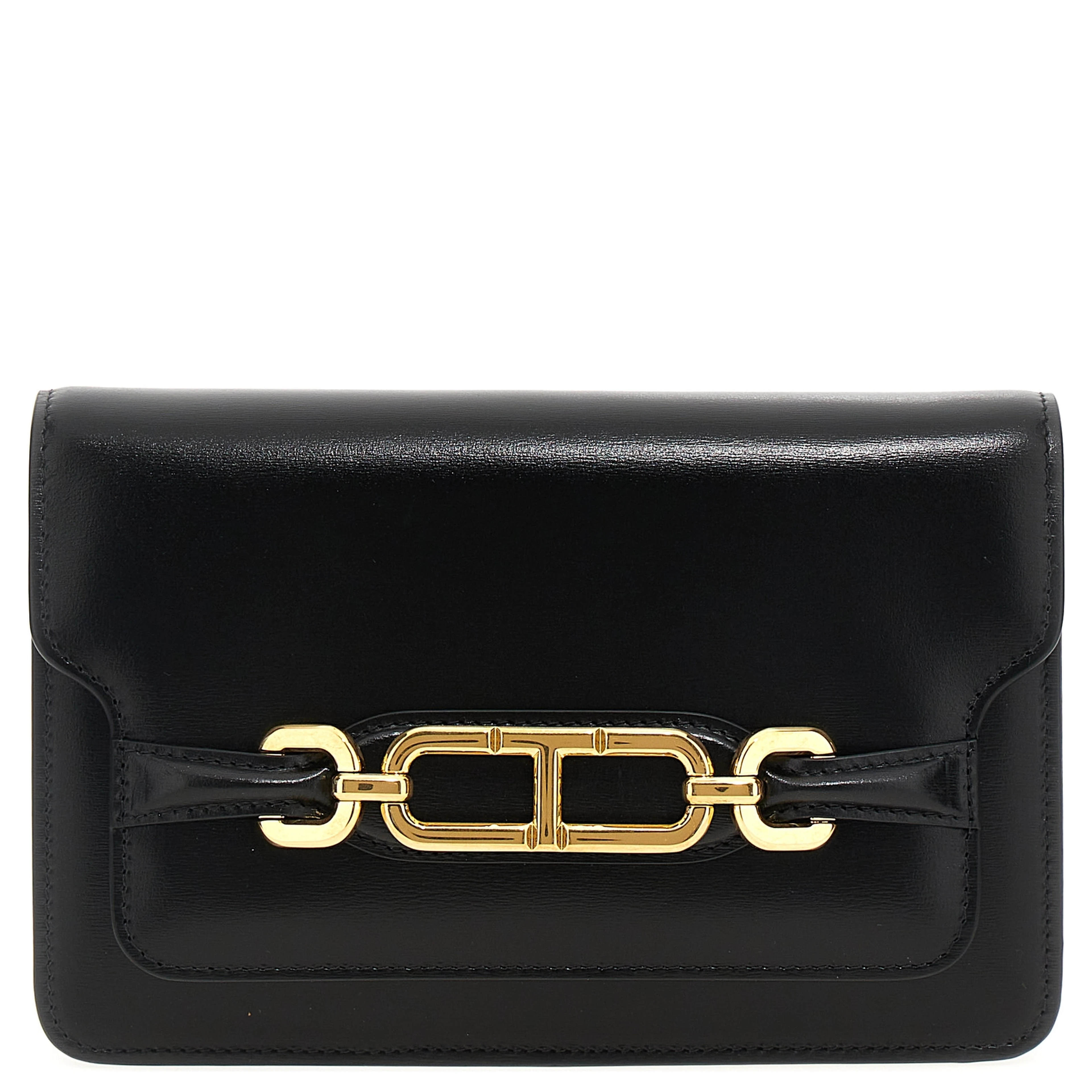 Black Leather Crossbody Bag