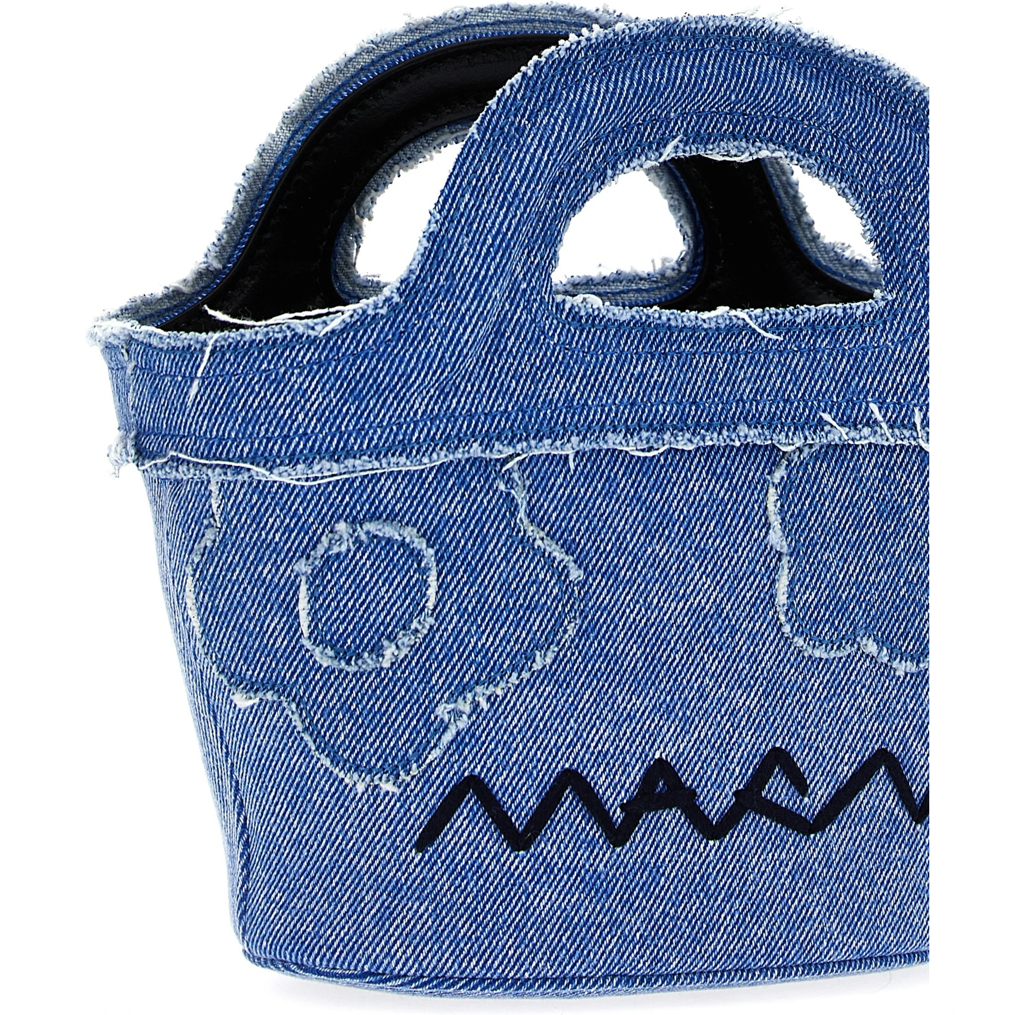 Blue Cotton Handbag