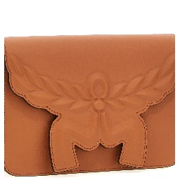 Brown Calfskin Crossbody Bag