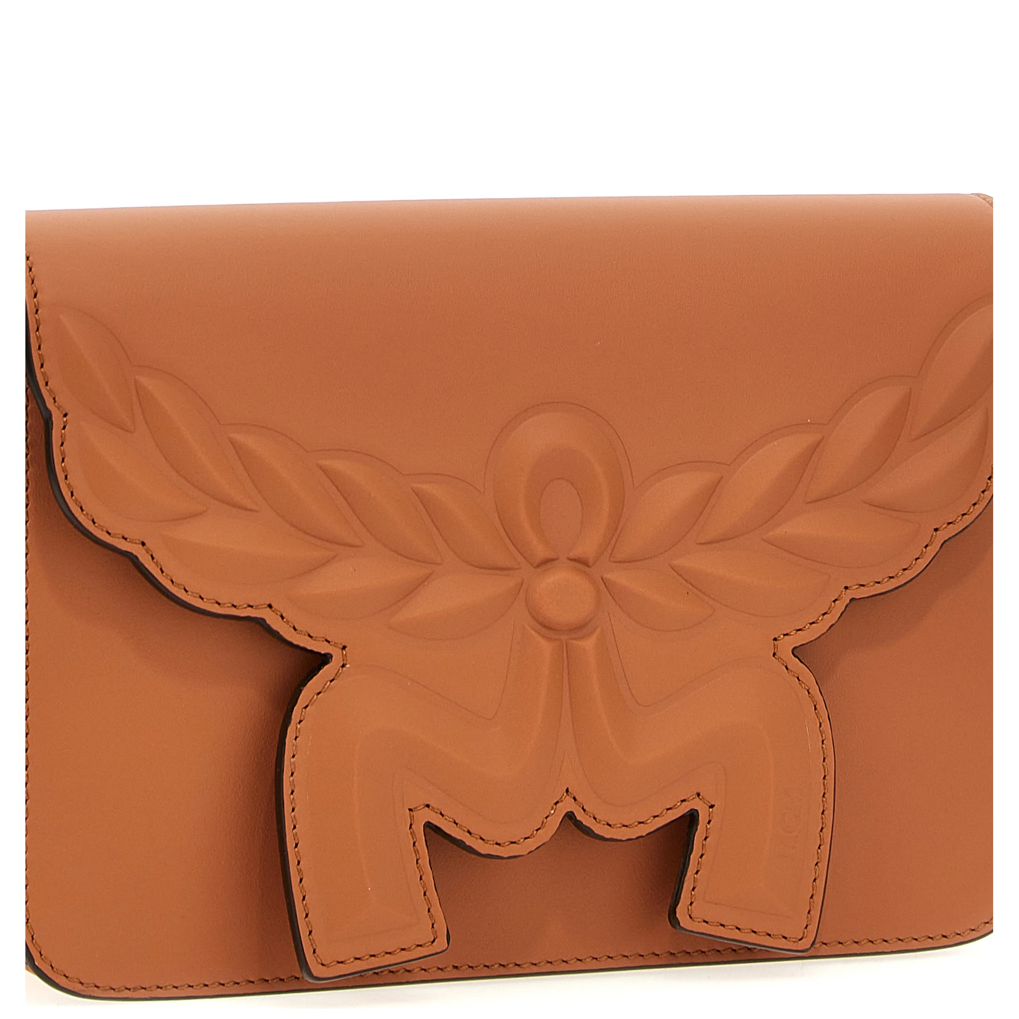 Brown Calfskin Crossbody Bag