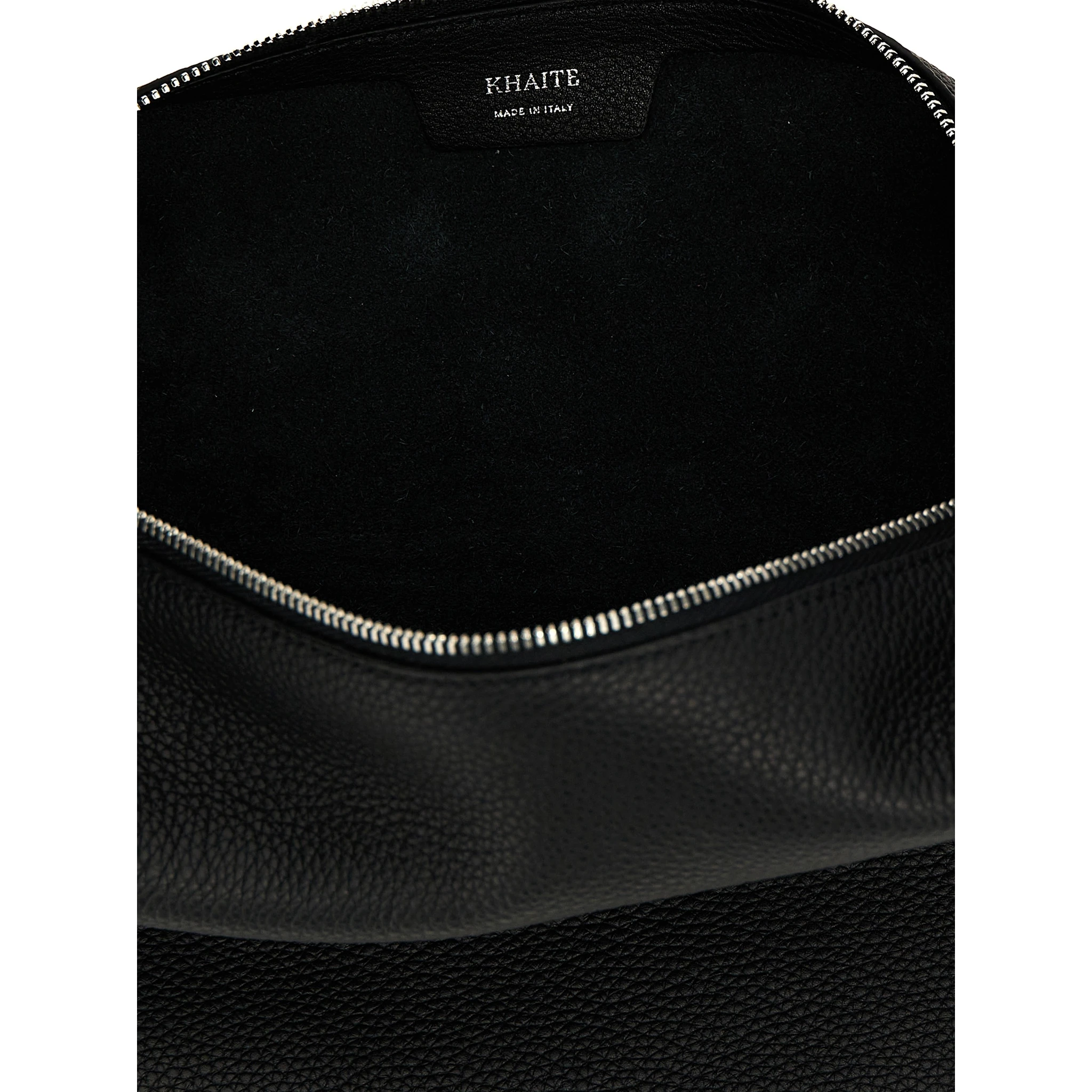 Black Calfskin Shoulder Bag