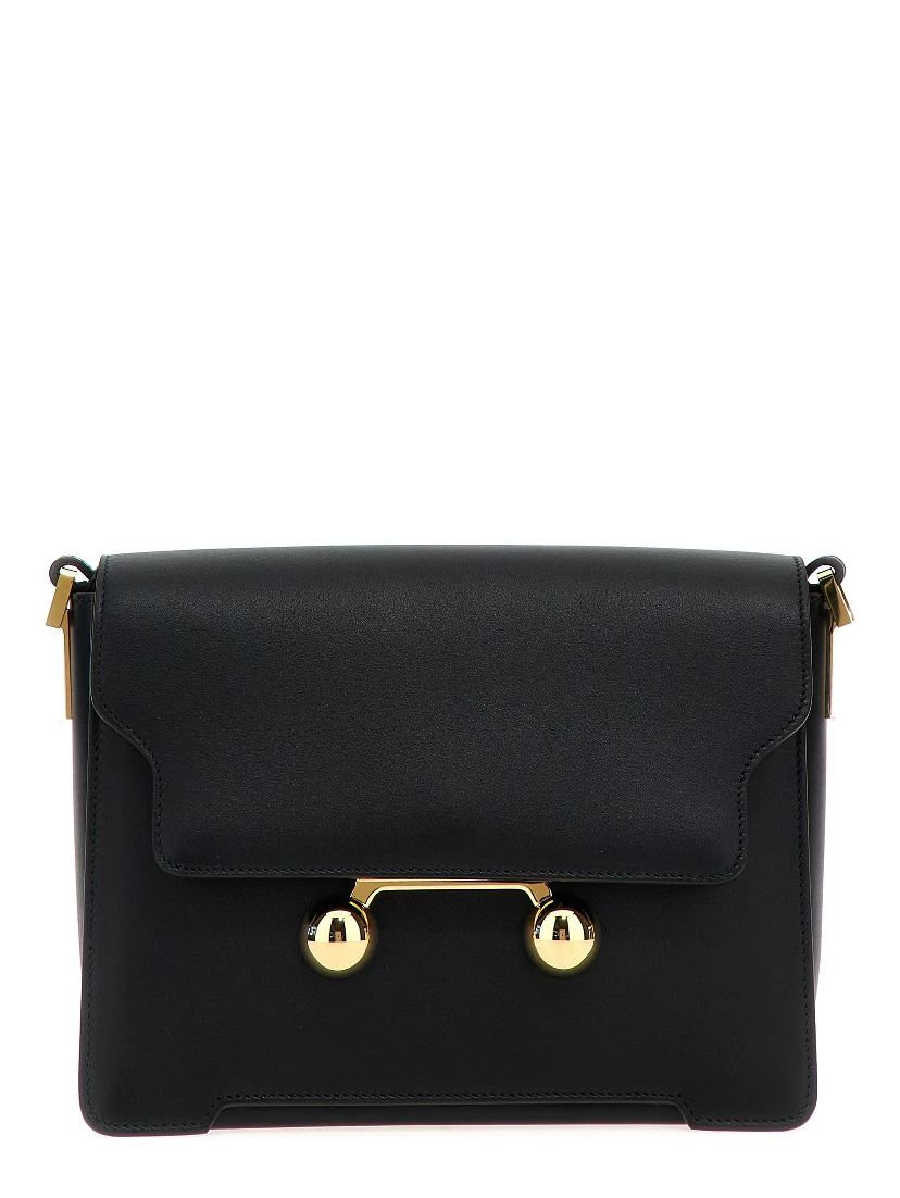 Black Calfskin Shoulder Bag