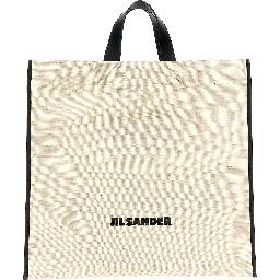 Bicolor Jute Tote Bag
