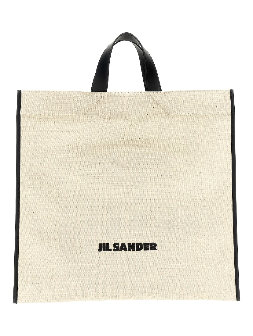 Bicolor Jute Tote Bag