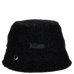 Black Viscose Bucket Hat