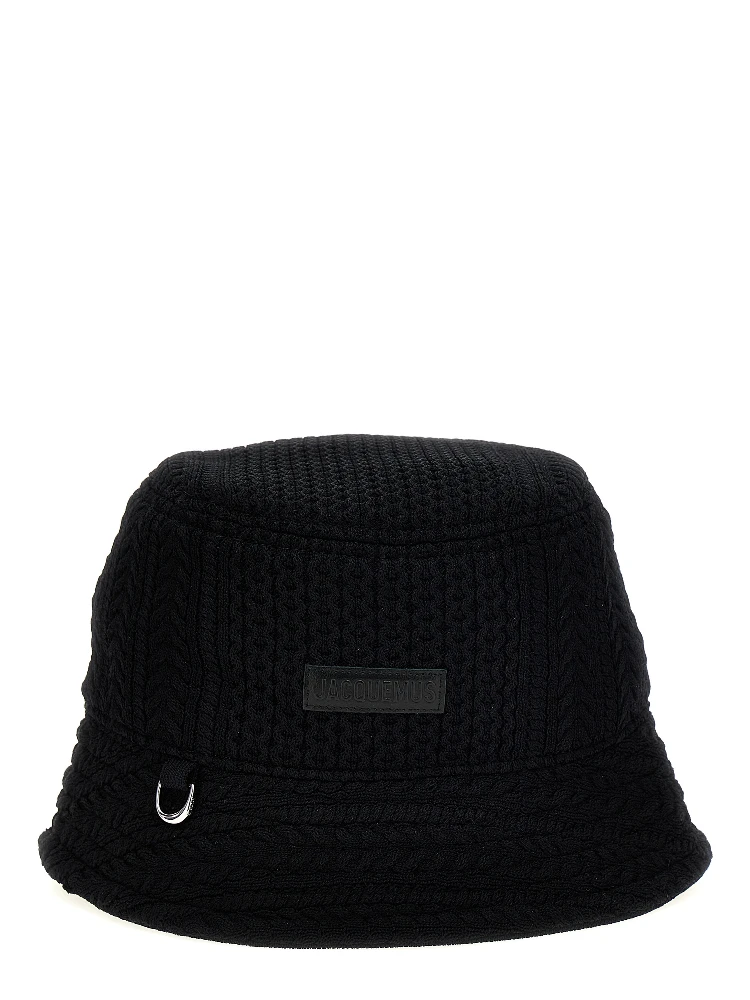 Black Viscose Bucket Hat