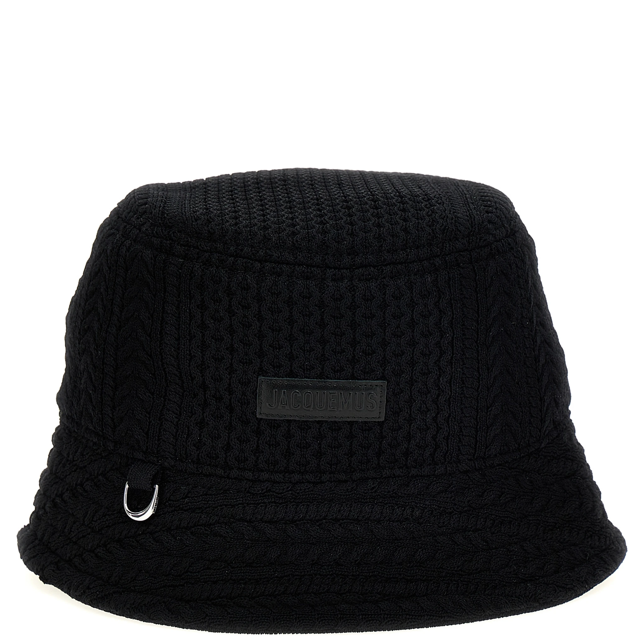 Black Viscose Bucket Hat
