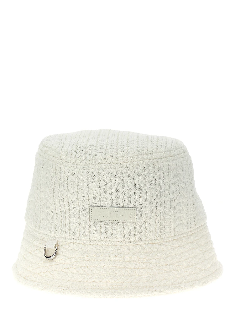 White Viscose Bucket Hat