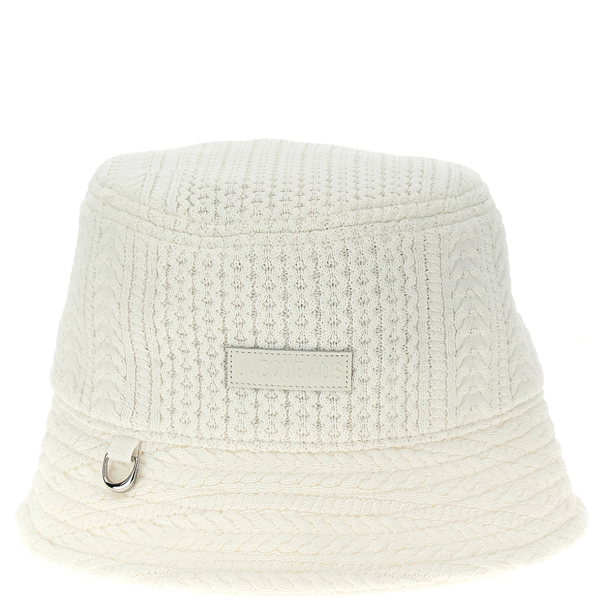 White Viscose Bucket Hat