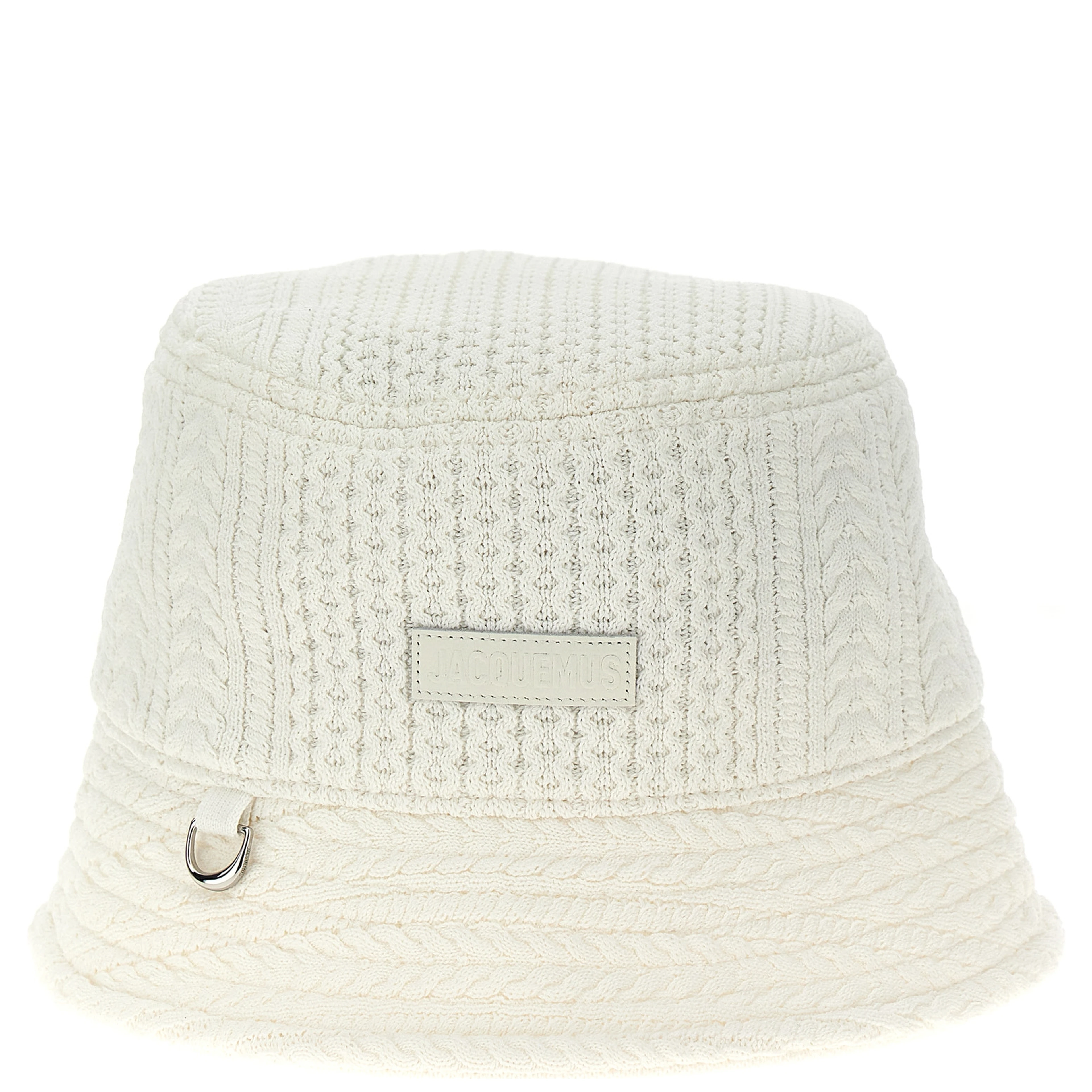 White Viscose Bucket Hat