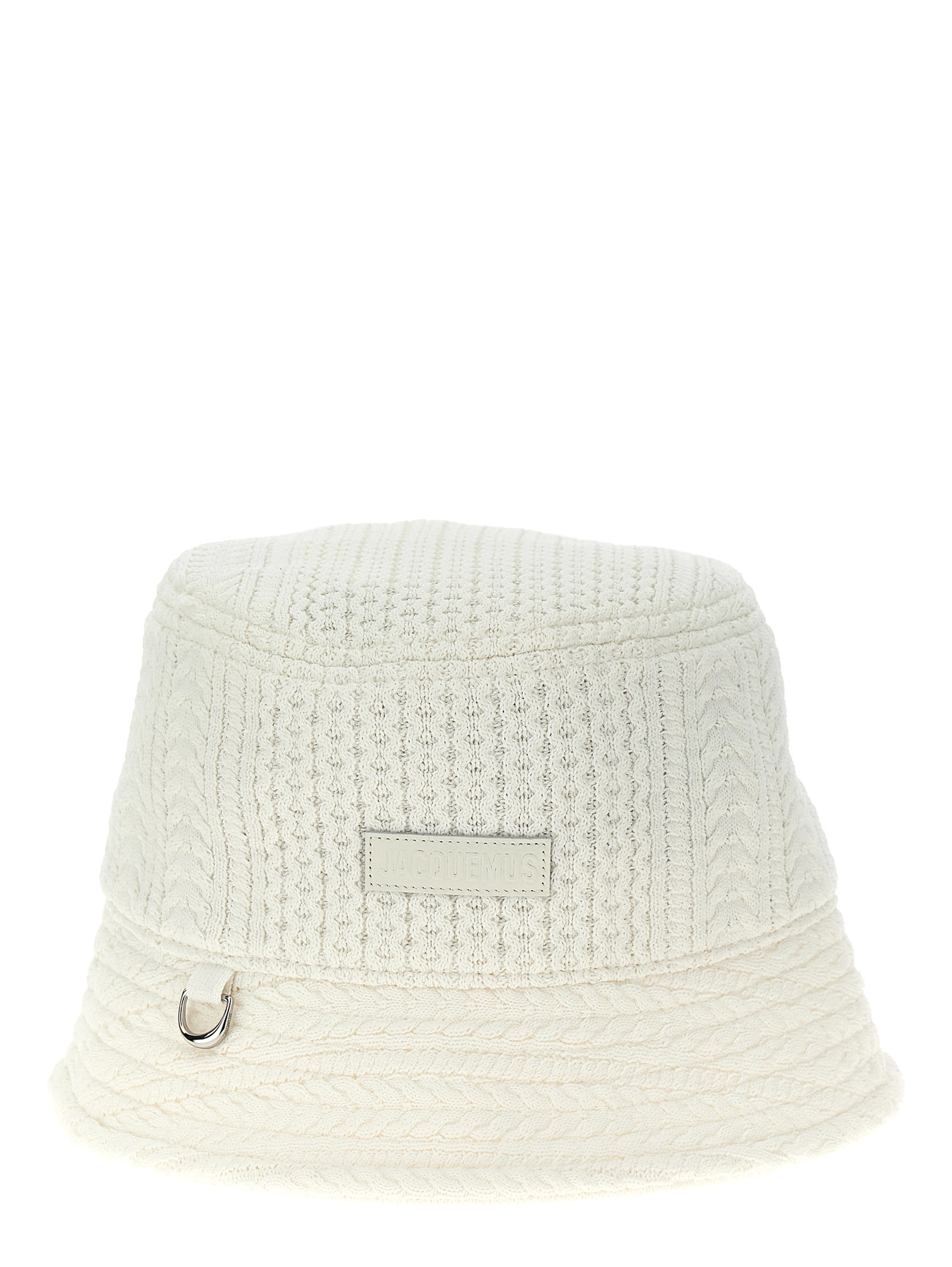 White Viscose Bucket Hat
