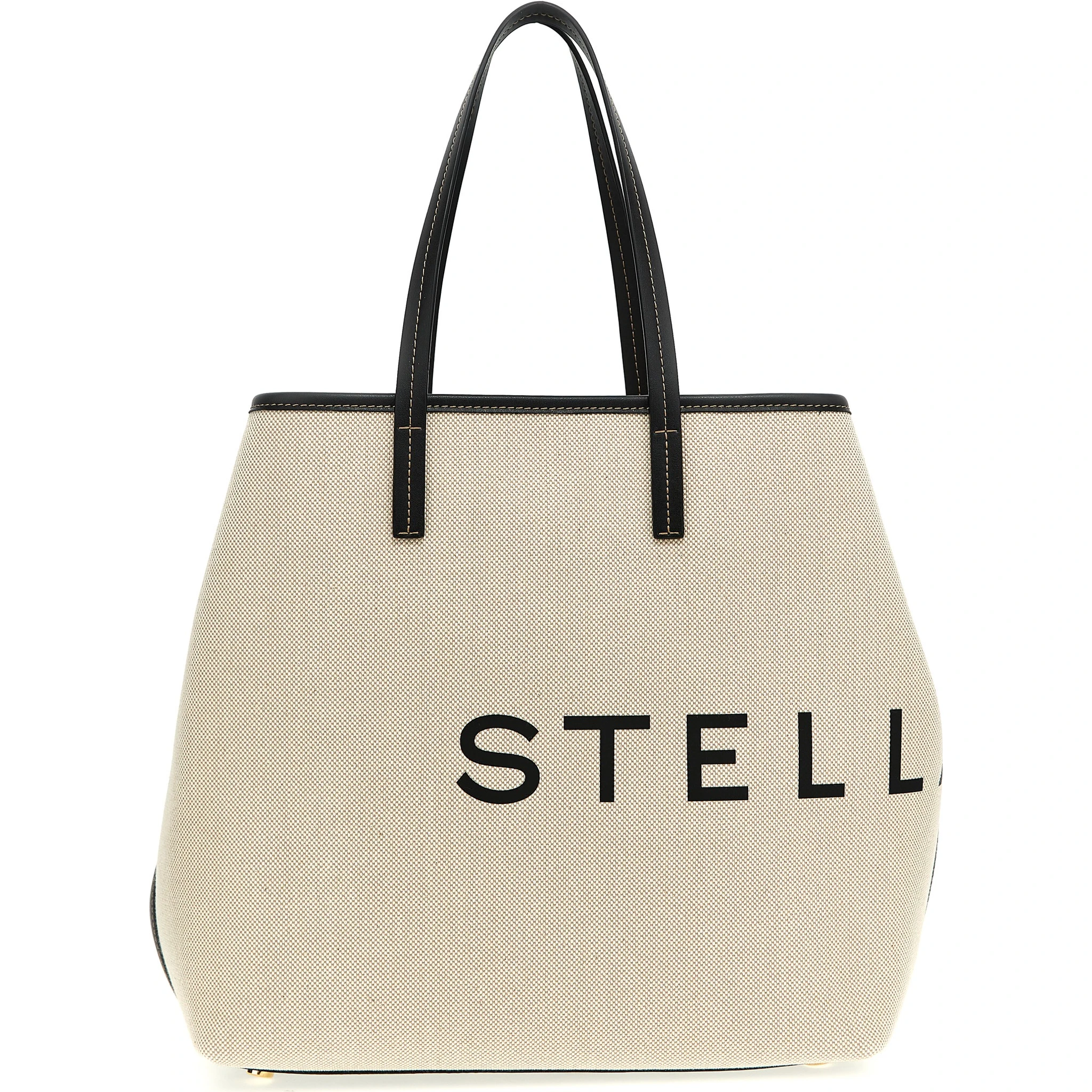 Beige Cotton Tote Bag