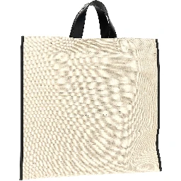 Bicolor Jute Tote Bag