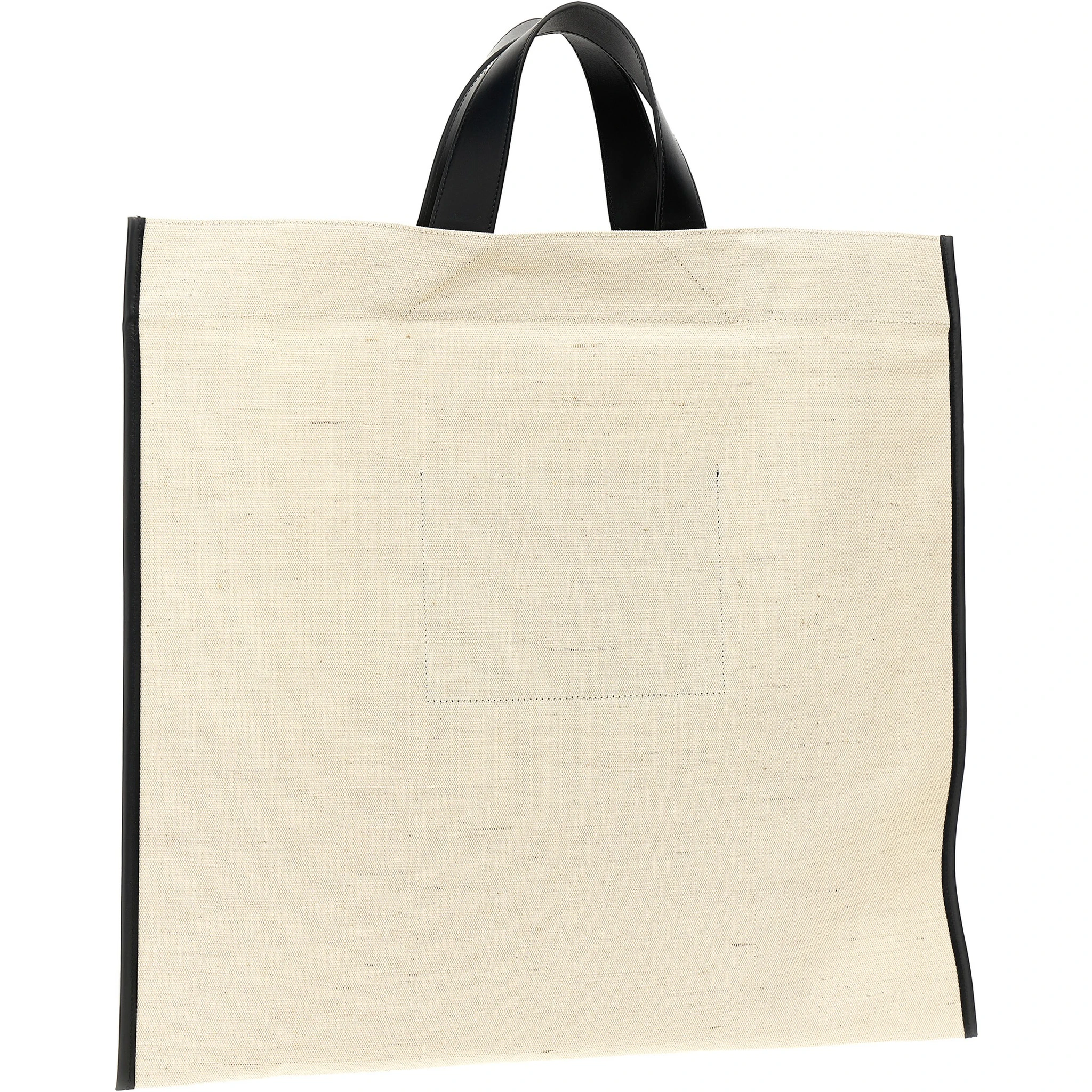 Bicolor Jute Tote Bag