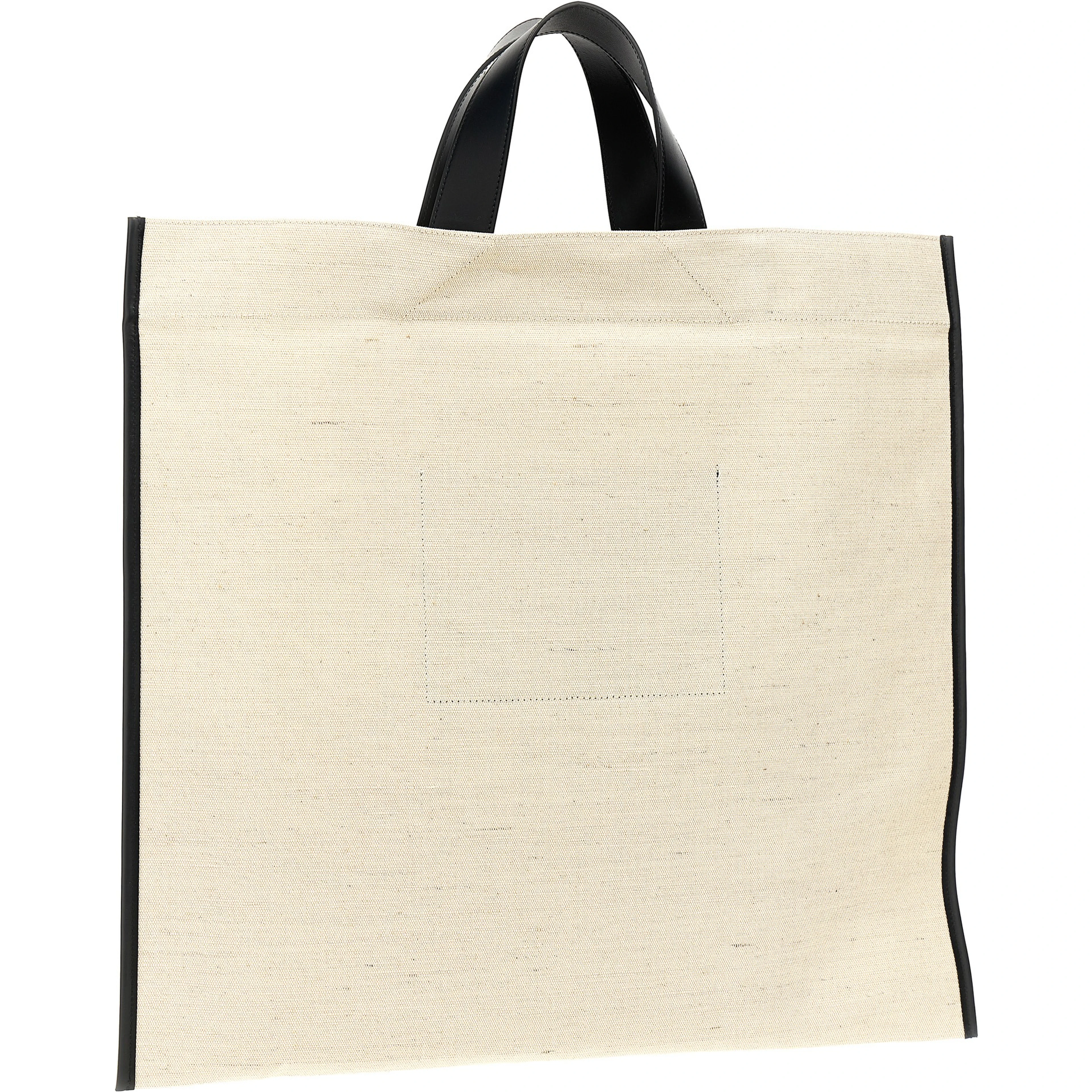 Bicolor Jute Tote Bag