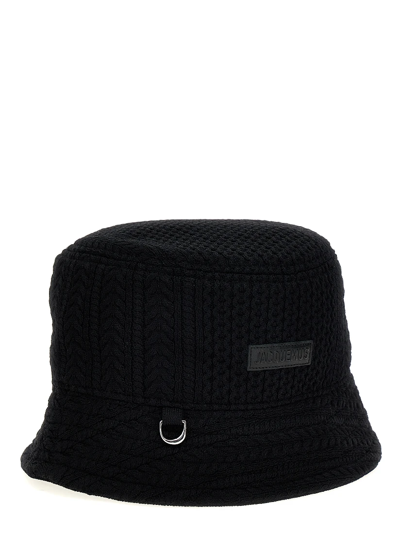 Black Viscose Bucket Hat