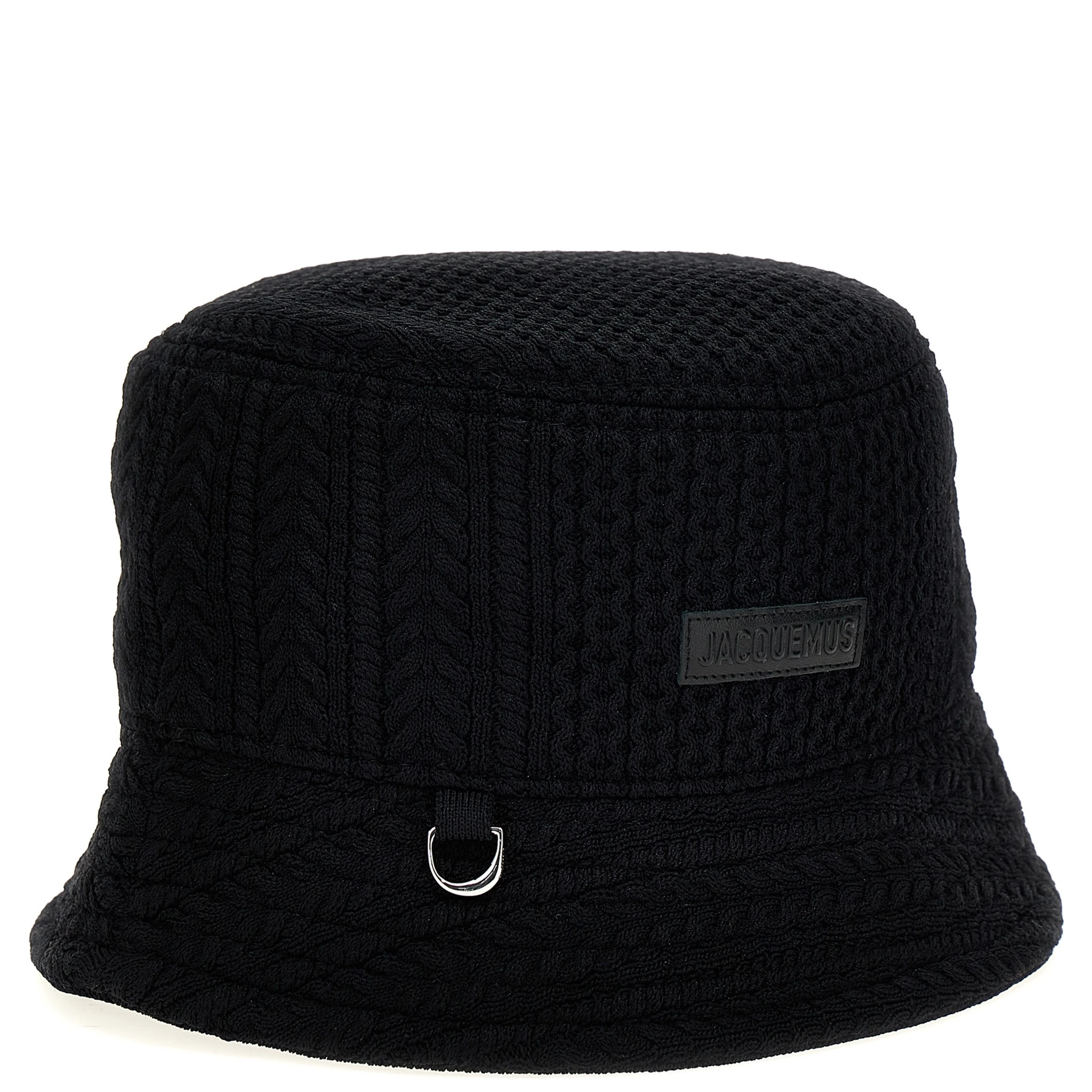 Black Viscose Bucket Hat