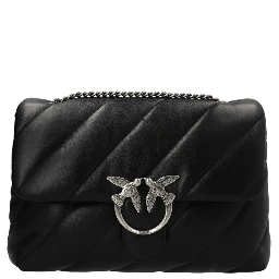 Black Lamb Leather Crossbody Bag