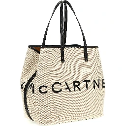 Beige Cotton Tote Bag