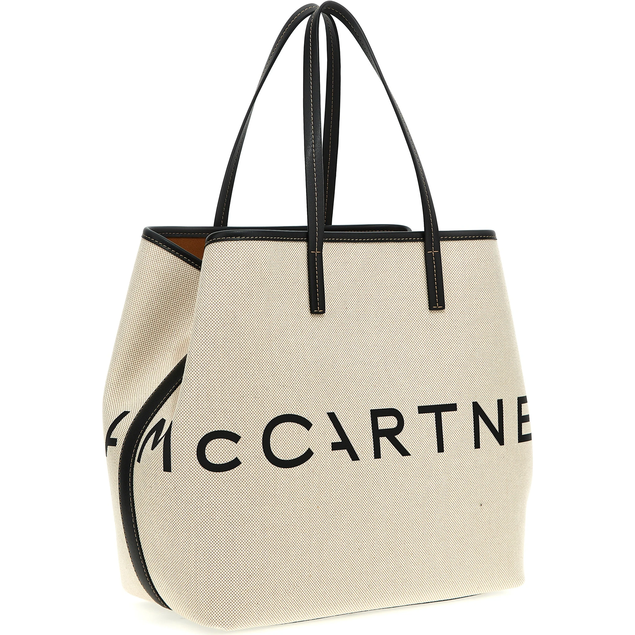 Beige Cotton Tote Bag