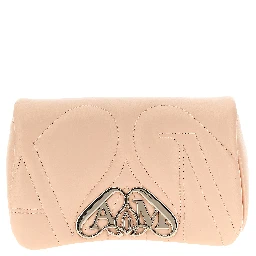 Beige Lamb Leather Crossbody Bag