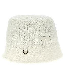 White Viscose Bucket Hat