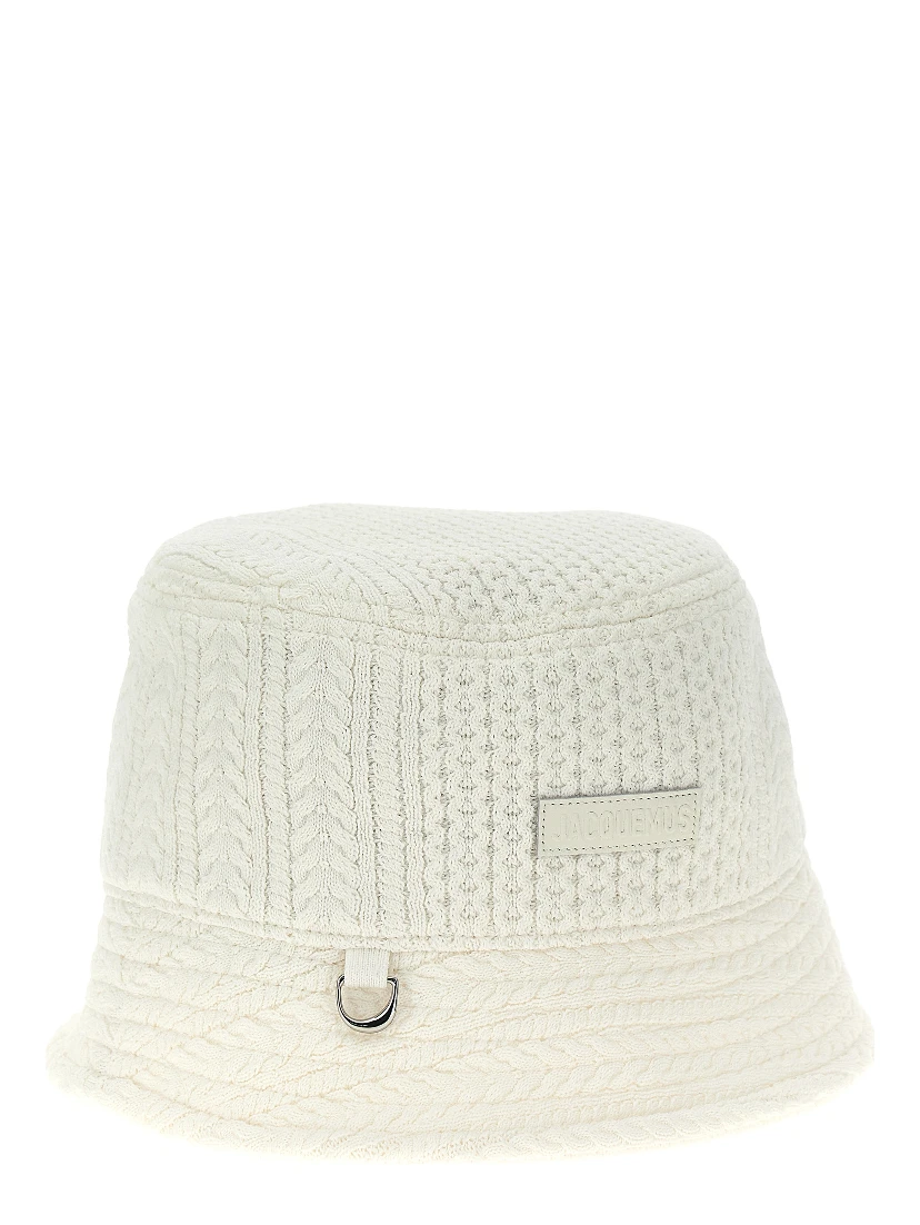 White Viscose Bucket Hat